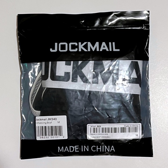 Jockmail Classic Brief w/Enhancing Pouch Black Size M (27-30) JM340 NWT - Picture 7 of 8